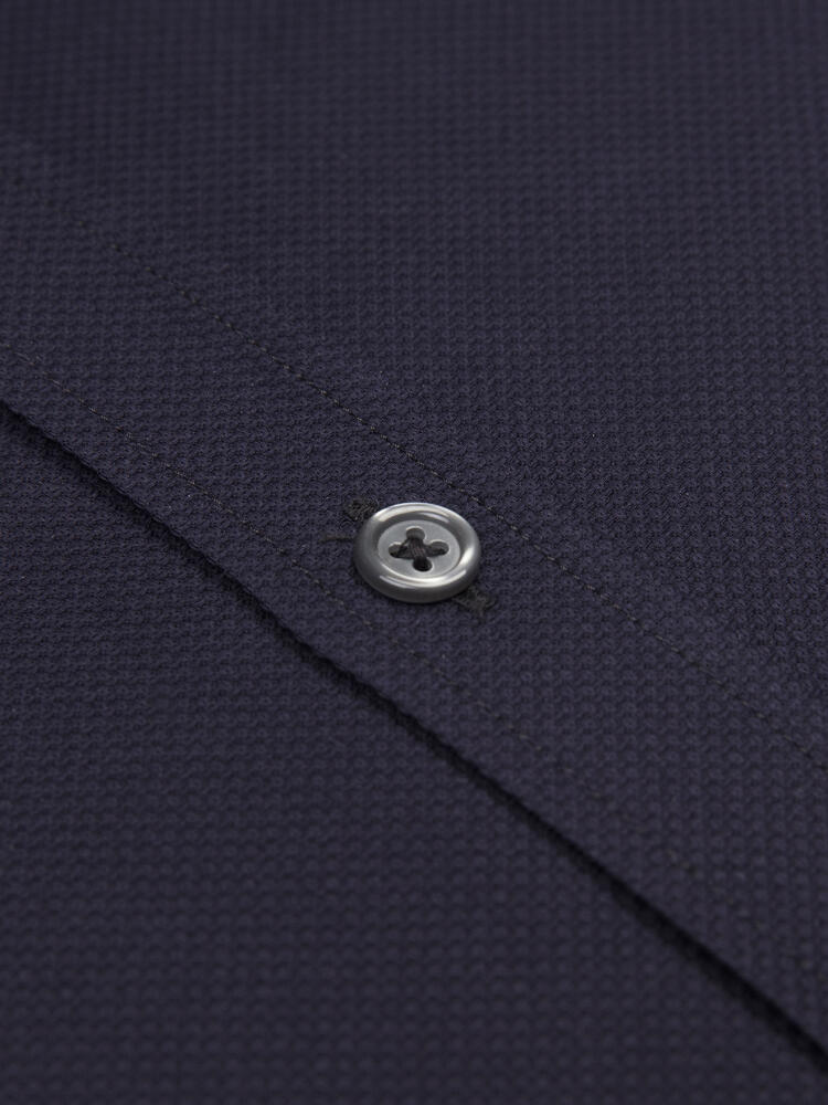 Camicia slim Mike testurizzata blu navy