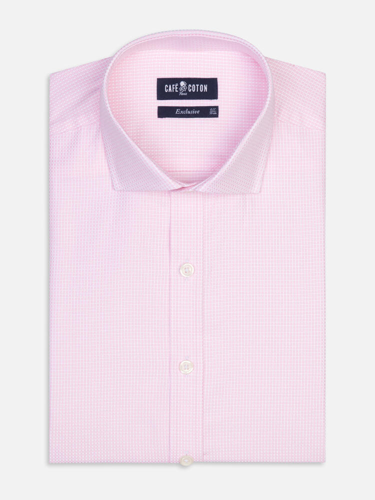 Camisa ajustada Miles en natté rosa