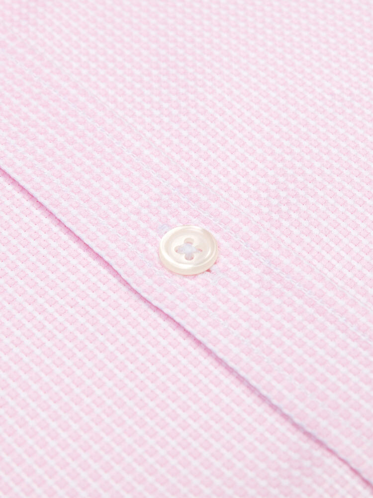 Camisa ajustada Miles en natté rosa