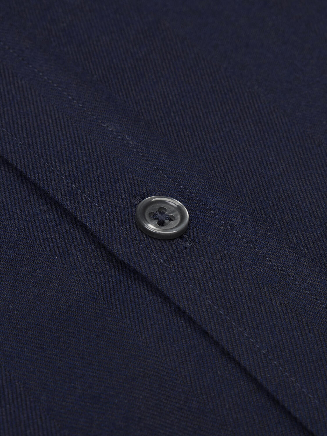 Camicia slim fit in flanella Mitch navy