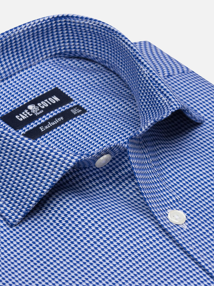 Morris slim fit shirt in blue twill