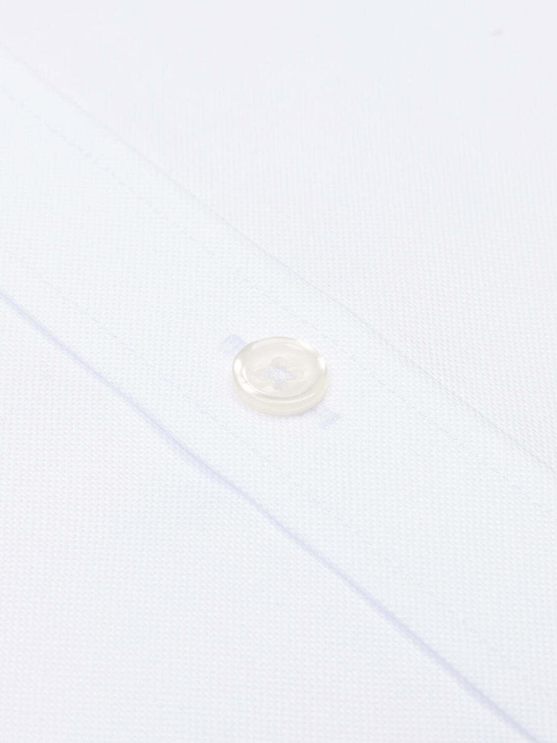 White tabby weave shirt - Slim fit