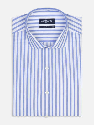Noha Blue Stripes slim fit shirt
