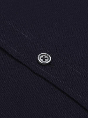 Slim Fit Nova Oxford-Hemd Marineblau