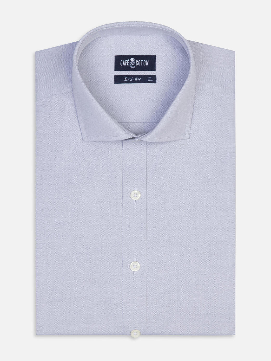 Camicia slim fit a punta grigia