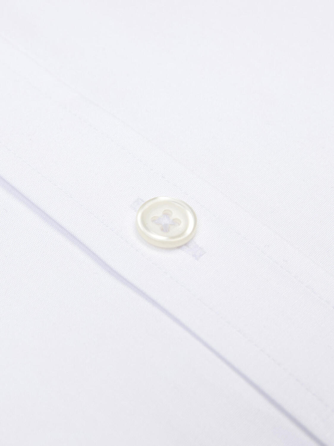 Chemise cintrée en popeline blanche