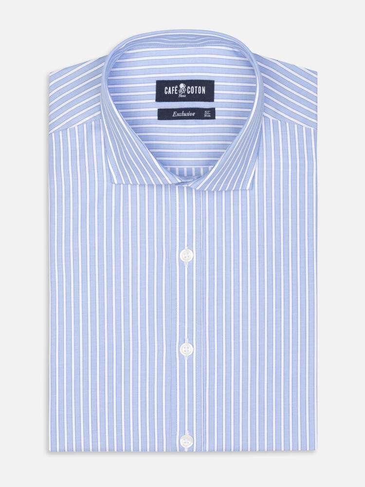 Shepherd sky stripe slim fit shirt