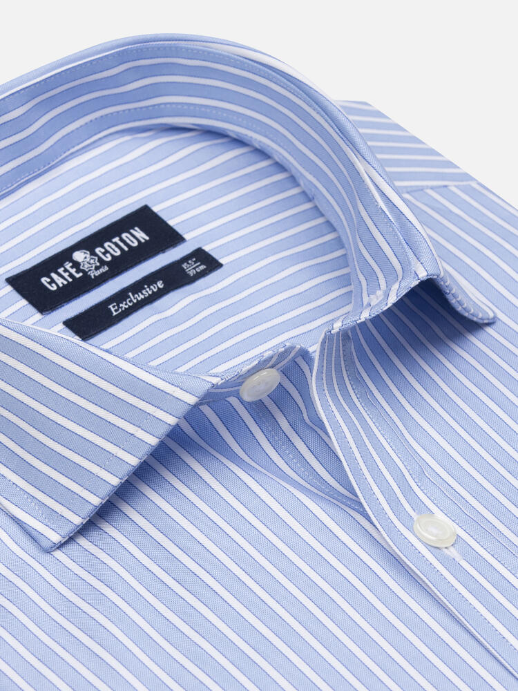 Shepherd sky stripe slim fit shirt