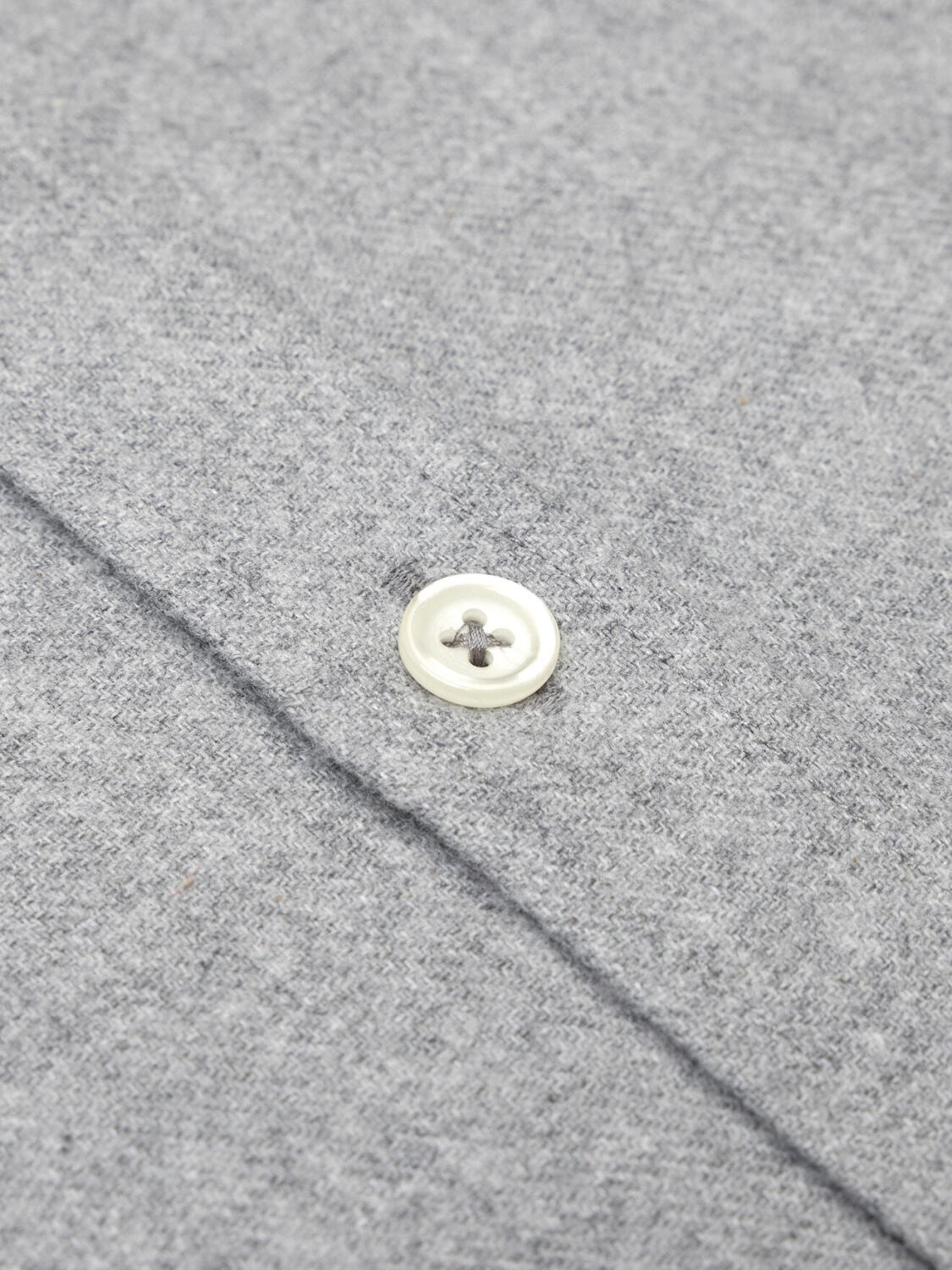 Storm grey flannel slim fit shirt