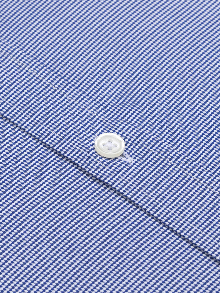 Slim Fit Tadd Strukturiertes Hemd Marineblau