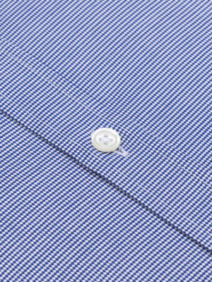 Slim Fit Tadd Strukturiertes Hemd Marineblau