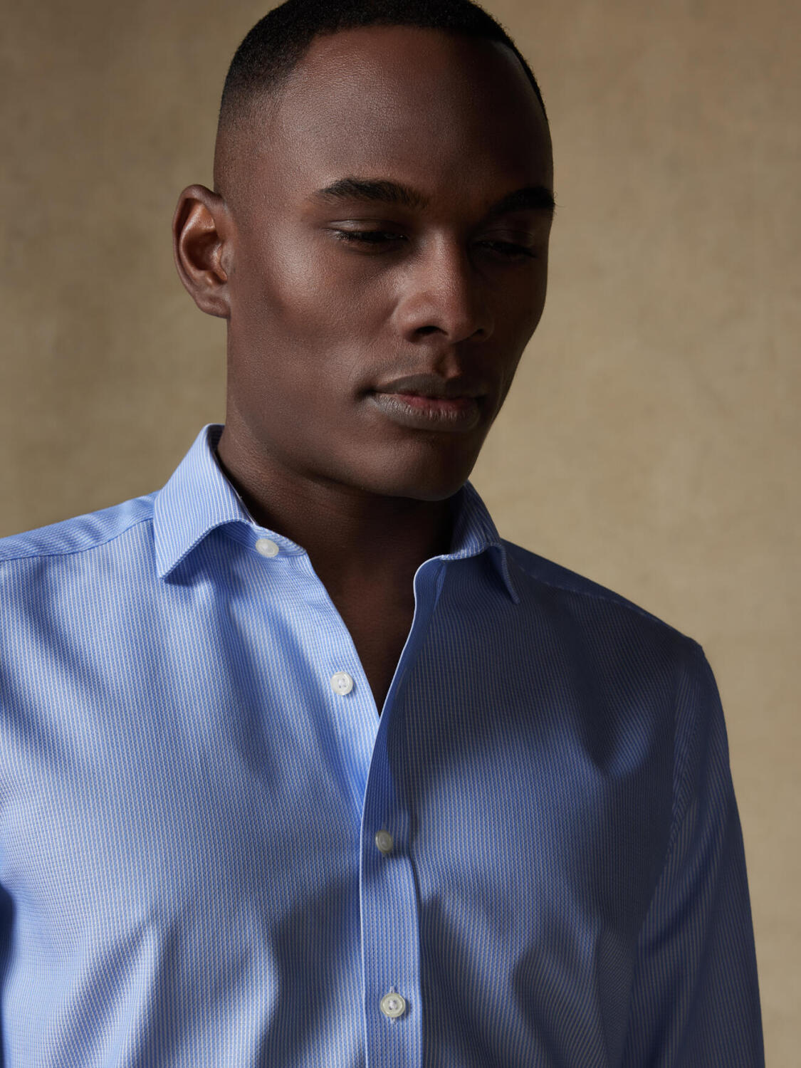 Theo navy stripe shirt - Slim Fit