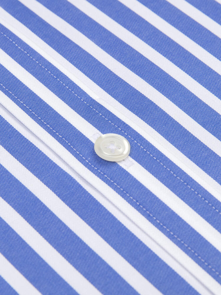 Camisa ajustada Toby a rayas azules