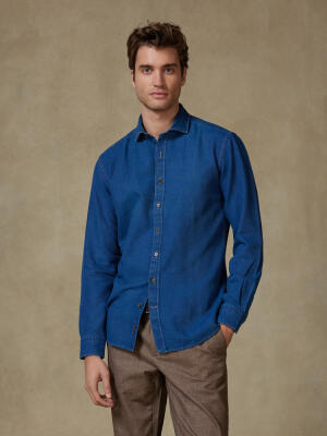 Tucker indigo slim fit shirt