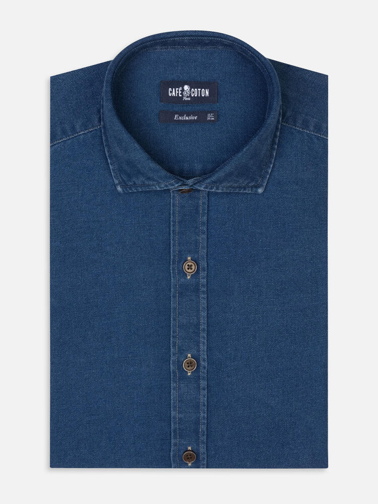 Camisa slim fit Tucker en indigo