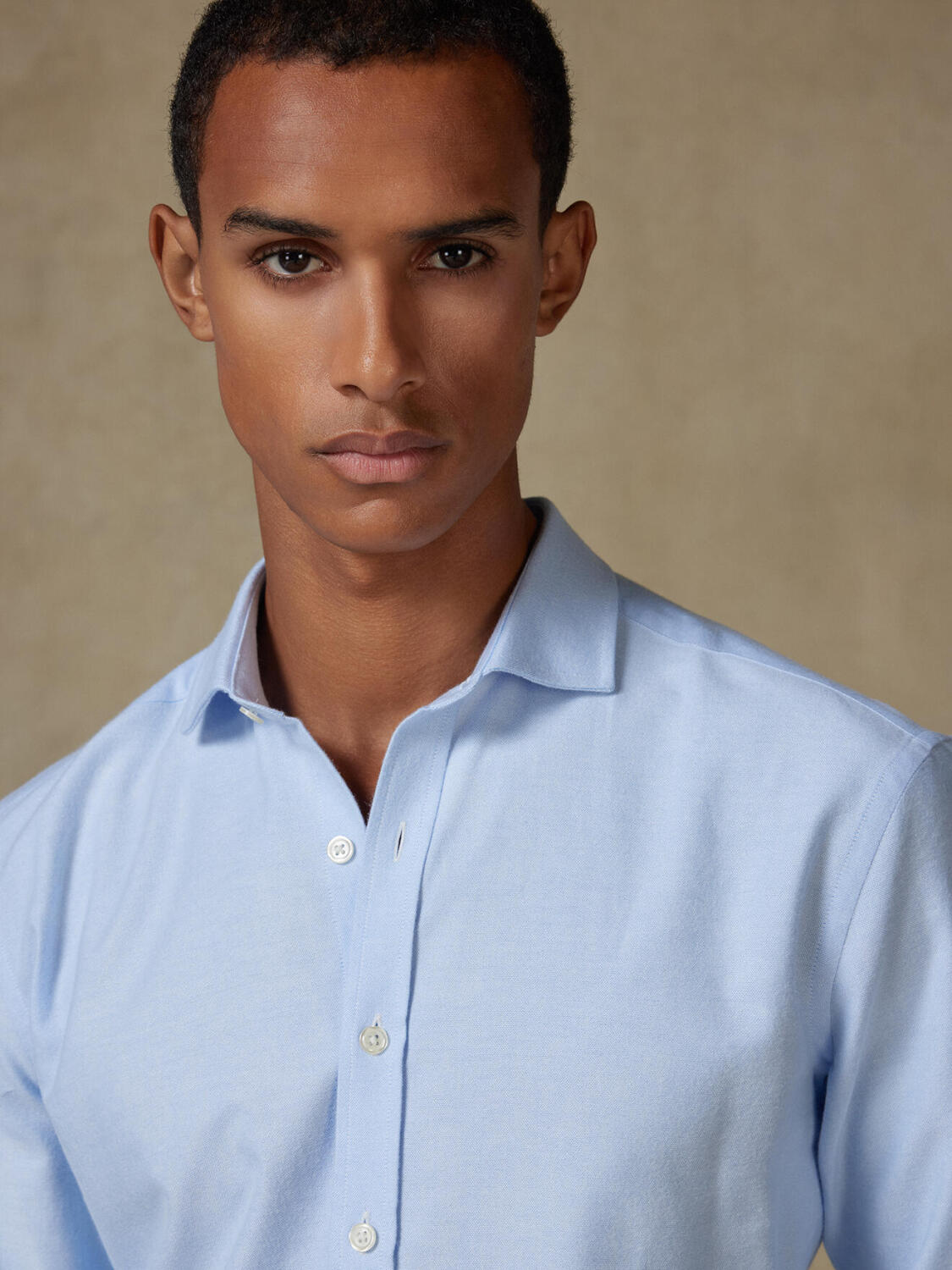 Vils sky brushed oxford slim fit shirt