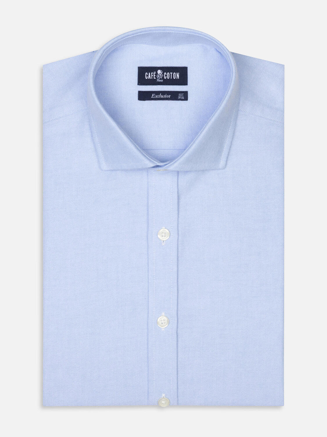 Vils sky brushed oxford slim fit shirt