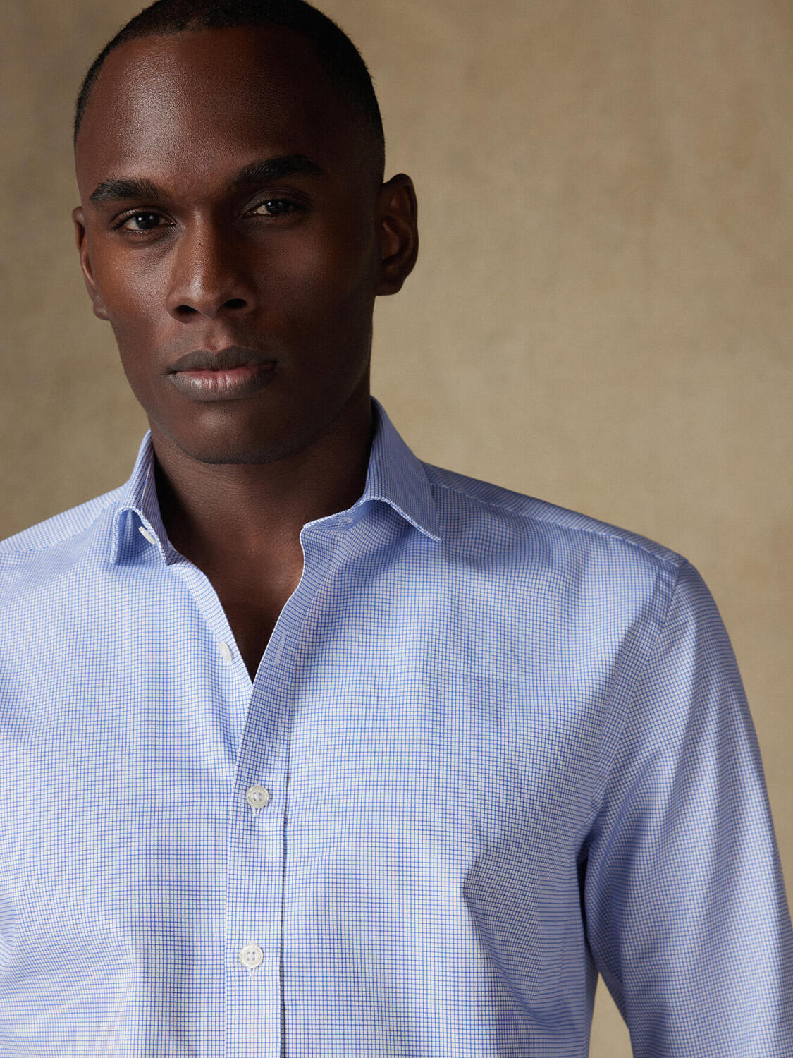 Waly blauw gestreept shirt - Slim Fit