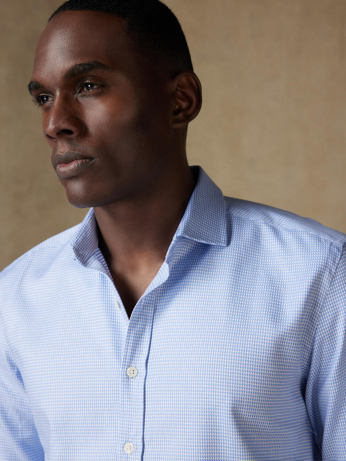 Camicia slim fit Willy sky twill