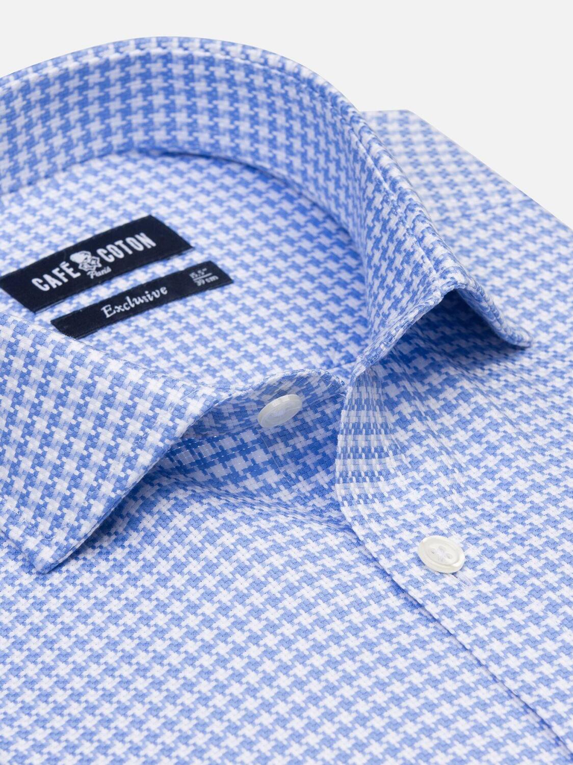 Chemise cintr&eacute;e Zack en natt&eacute; ciel