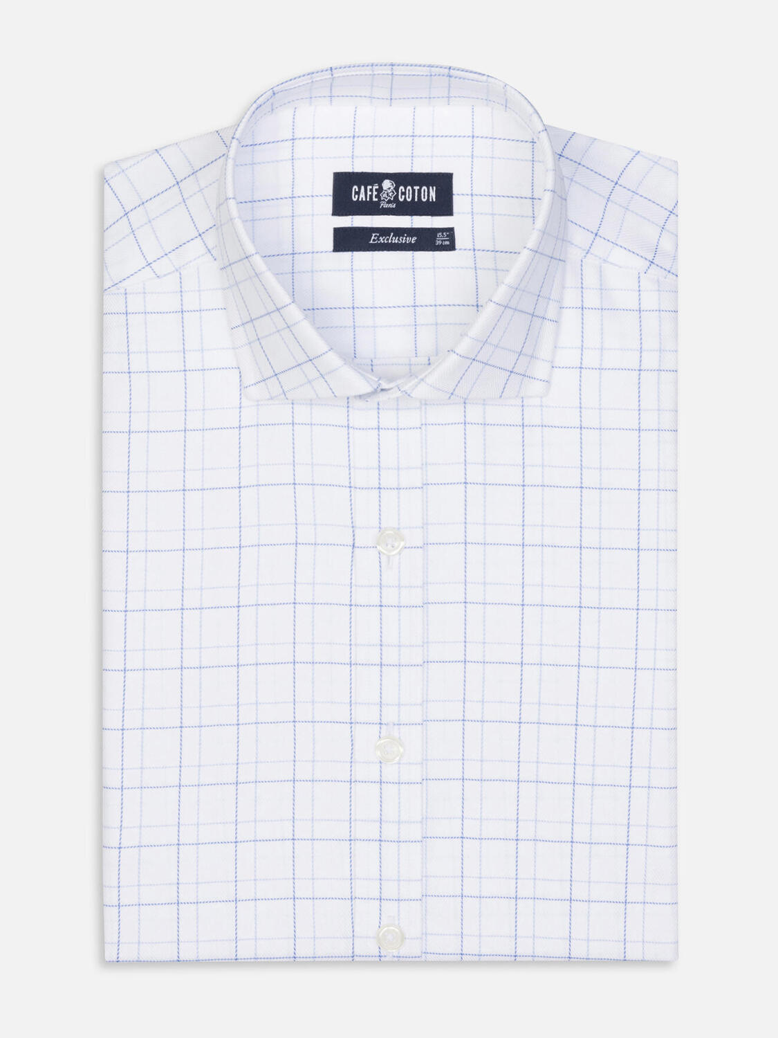 Camicia Spike Check Sky