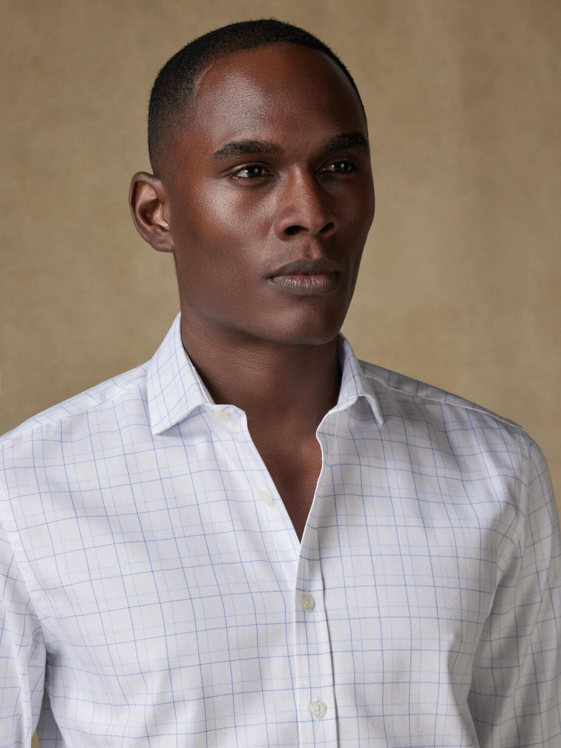 Camicia Spike Check Sky