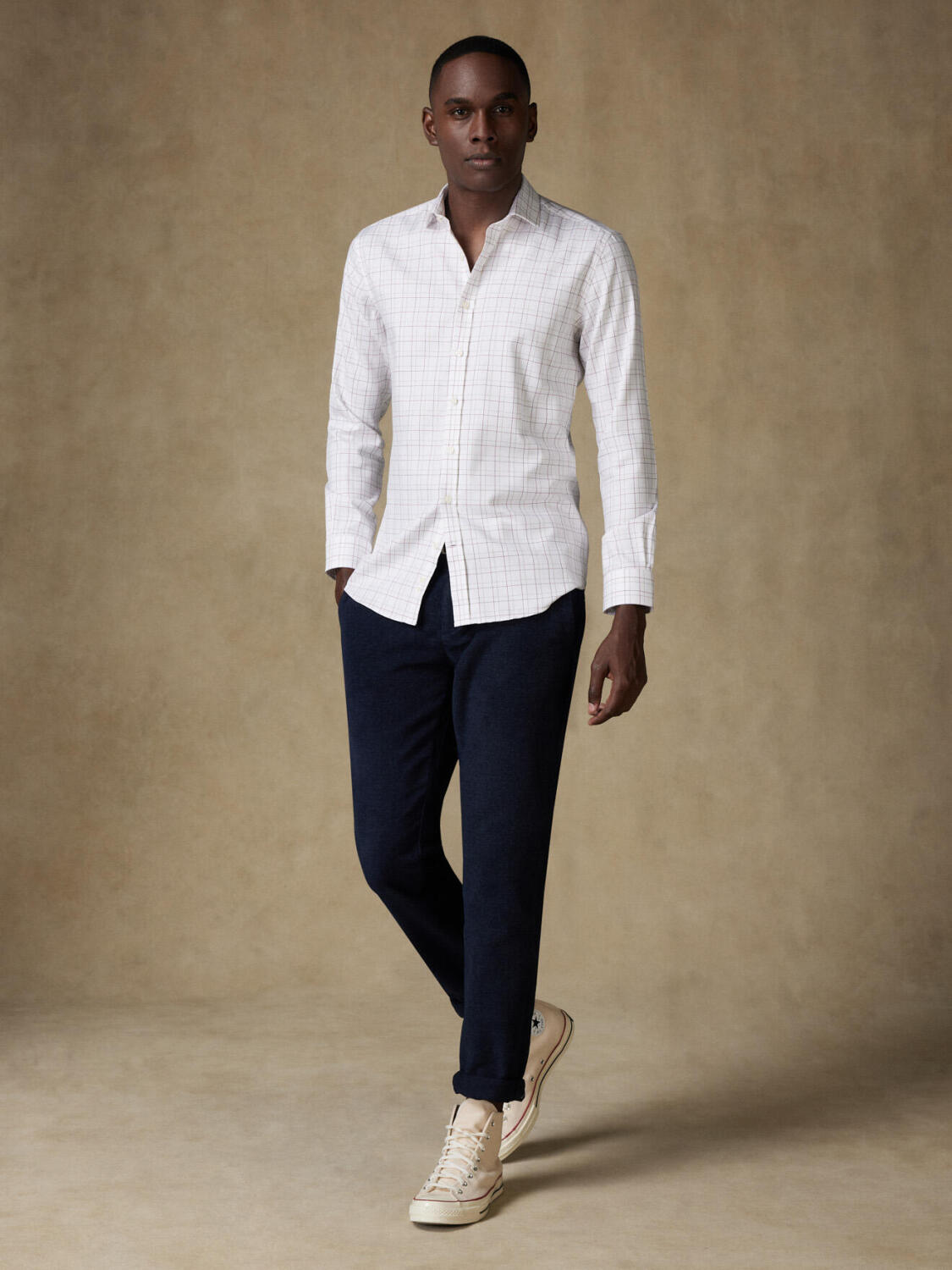 Rood geruit overhemd