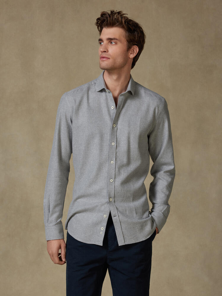 Storm grey flannel shirt