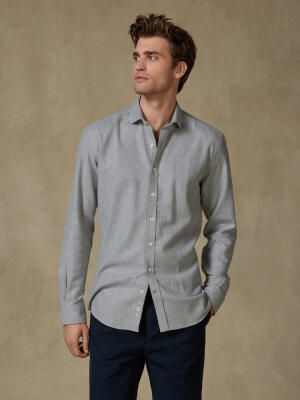 Storm grey flannel shirt