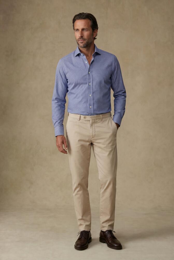 Tadd Strukturiertes Hemd Marineblau