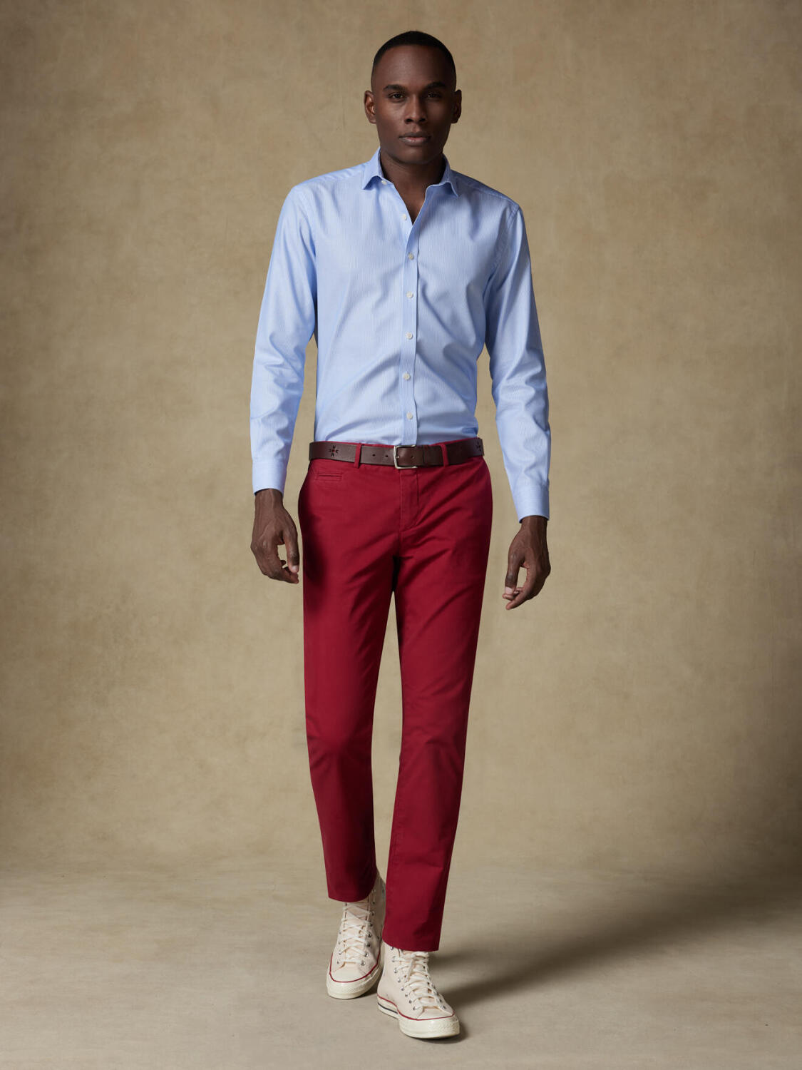 Camicia Theo a righe blu