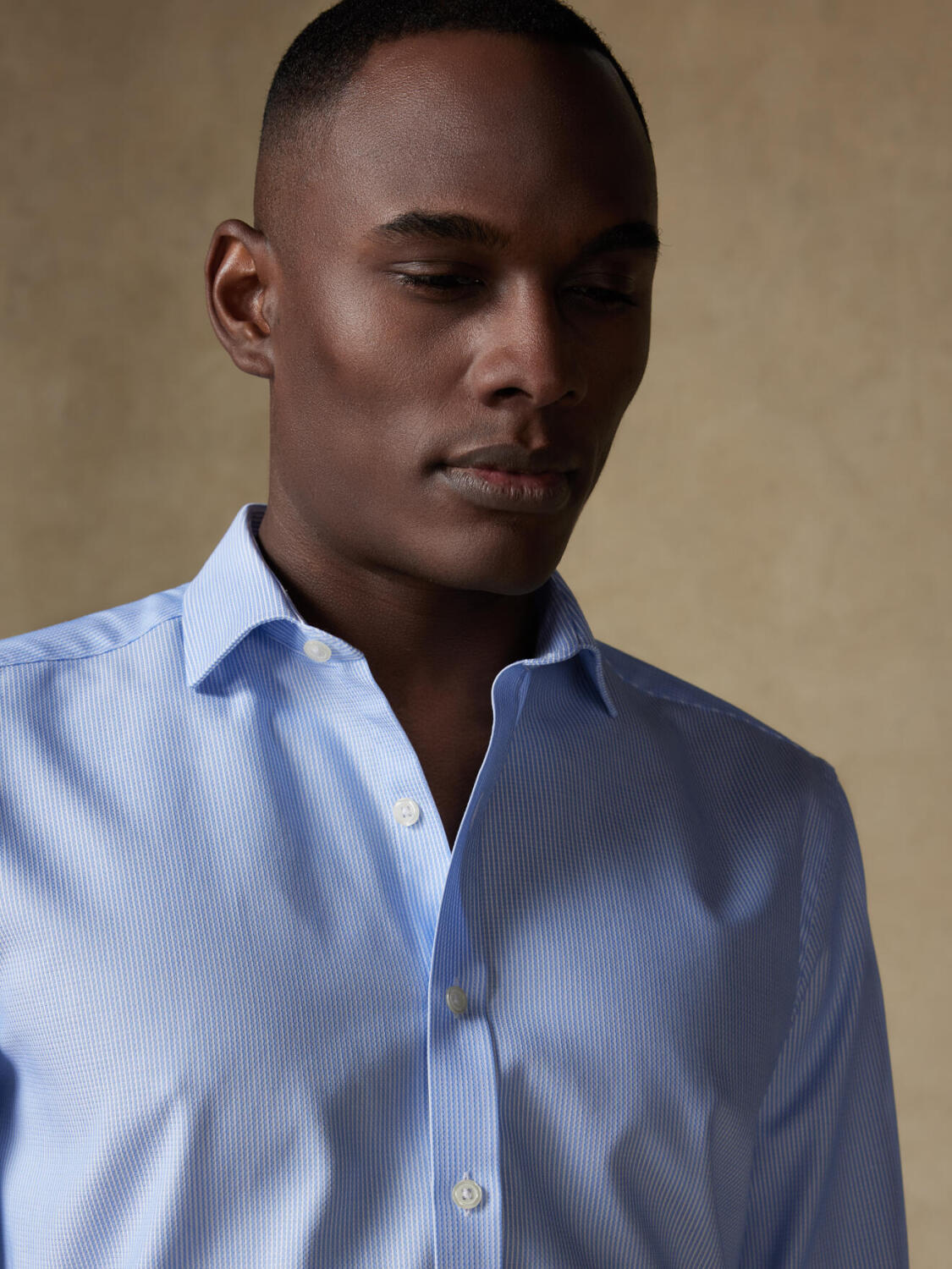 Camicia Theo a righe blu