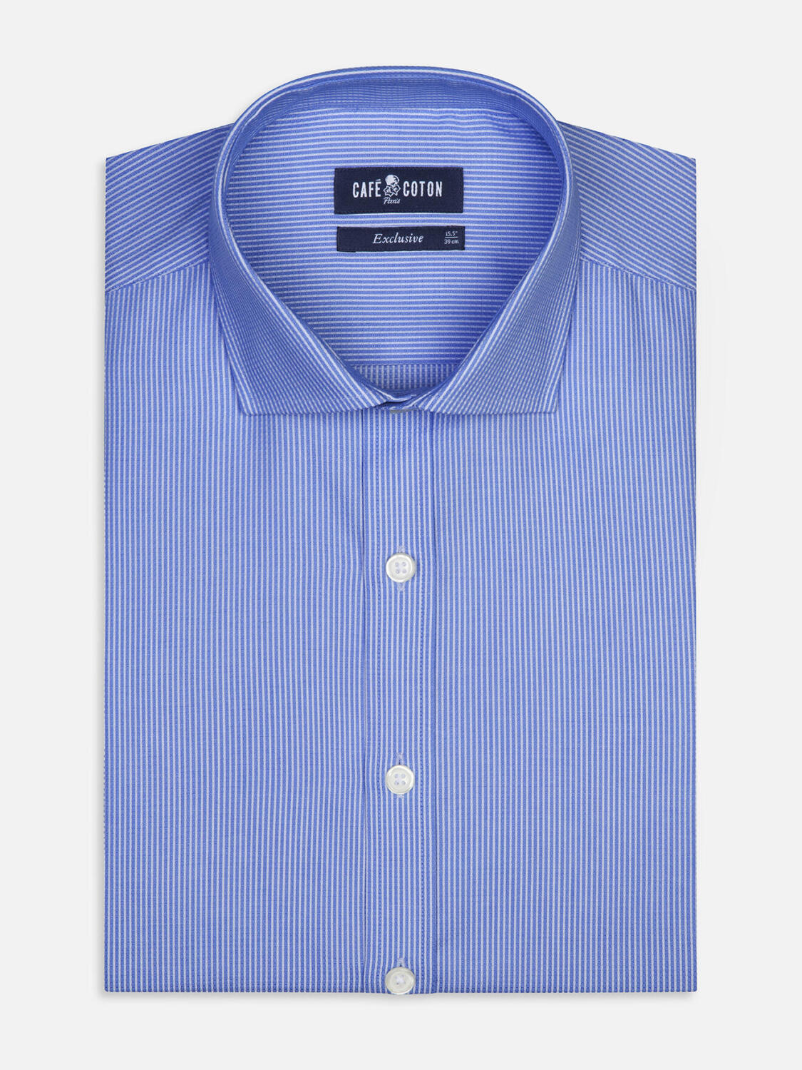 Camicia Theo a righe navy