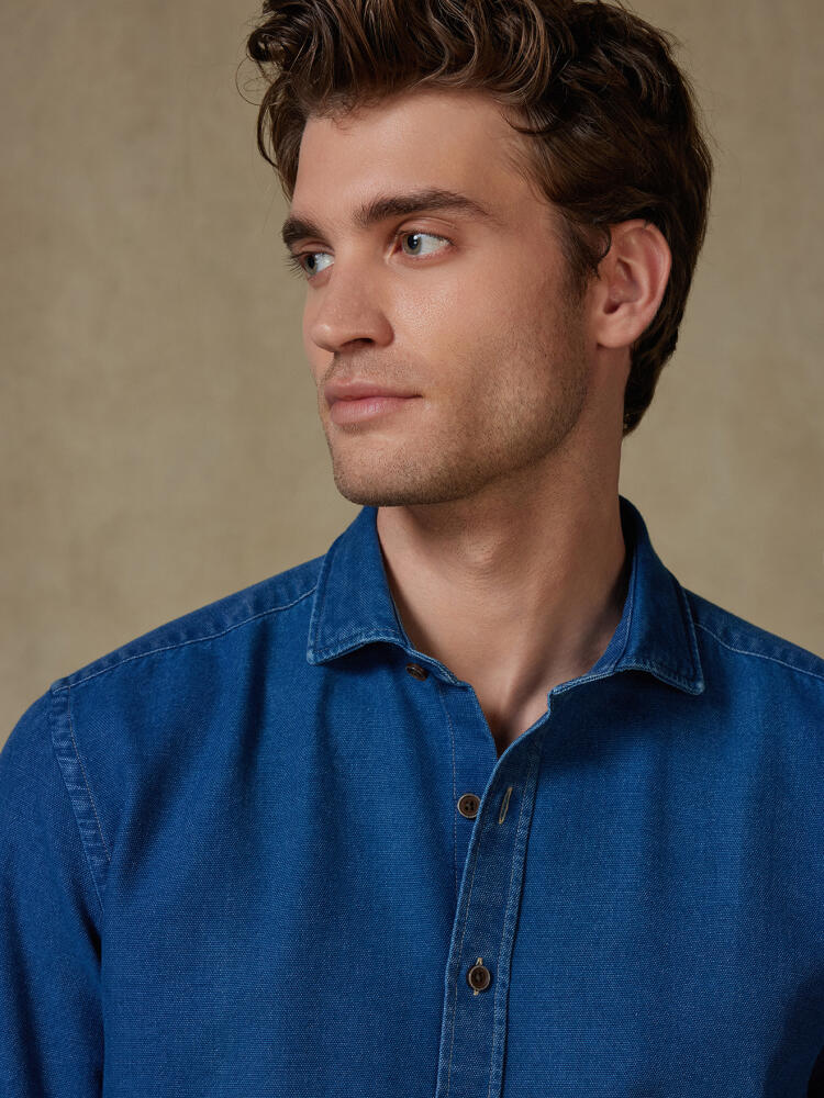 Overhemd Tucker in indigo