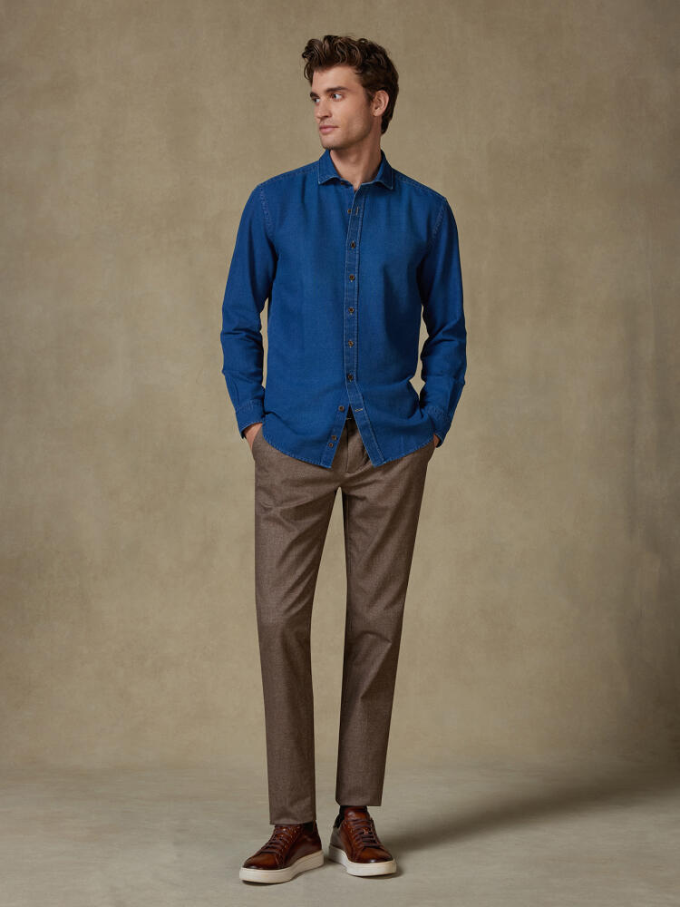 Chemise Tucker indigo