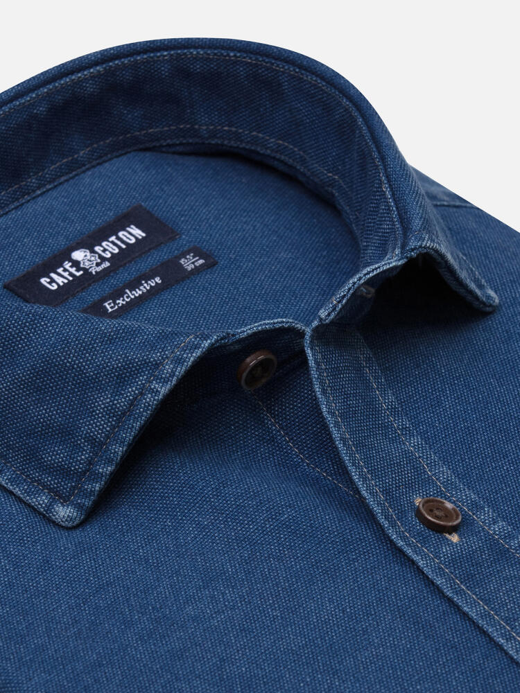 Chemise Tucker indigo