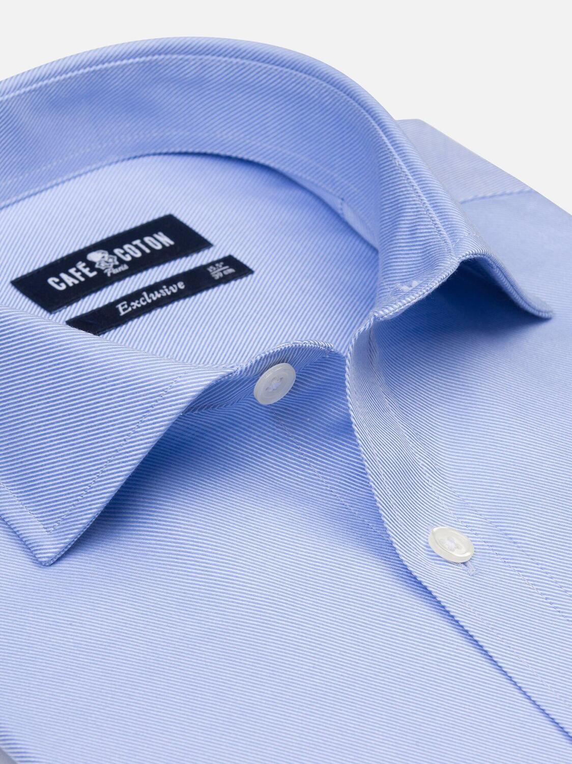 Chemise en twill ciel