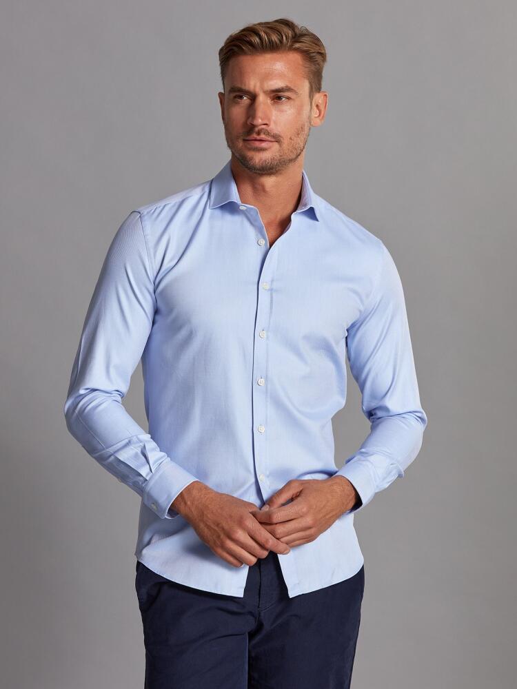Chemise en twill ciel