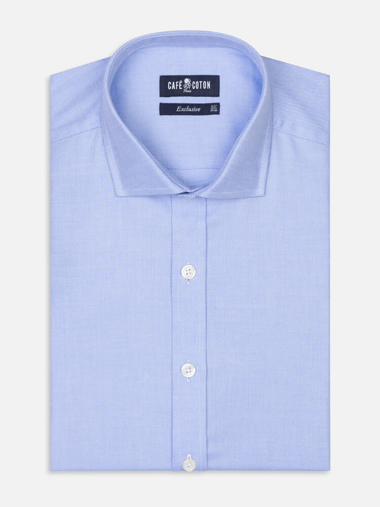 Camicia in twill azzurro