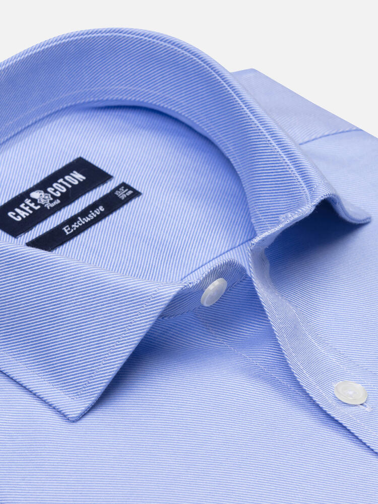 Camicia in twill azzurro