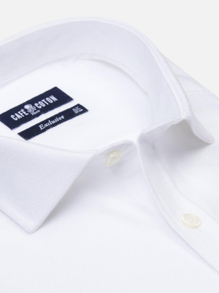Vils white brushed oxford shirt
