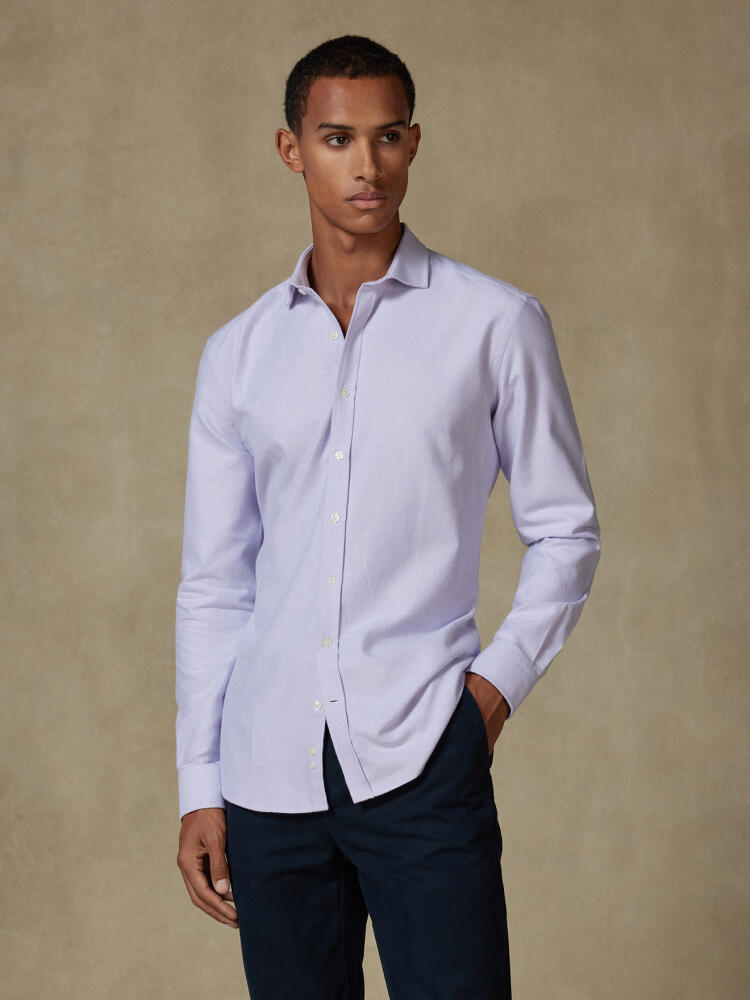Camicia Vils in oxford spazzolato malva