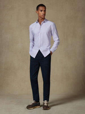 Vils mauve brushed oxford shirt