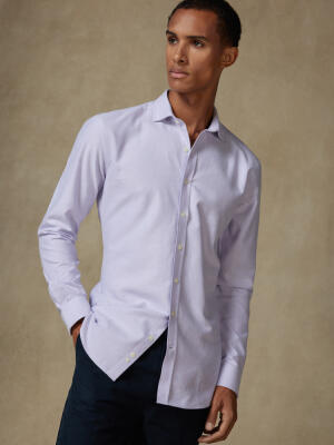 Vils mauve brushed oxford shirt