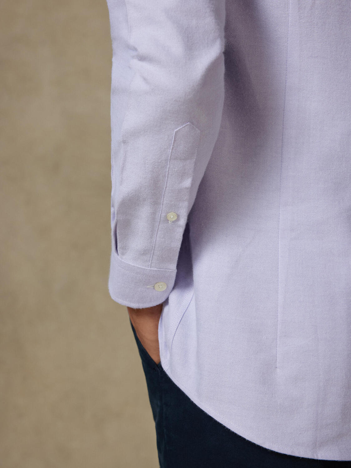 Vils mauve brushed oxford shirt