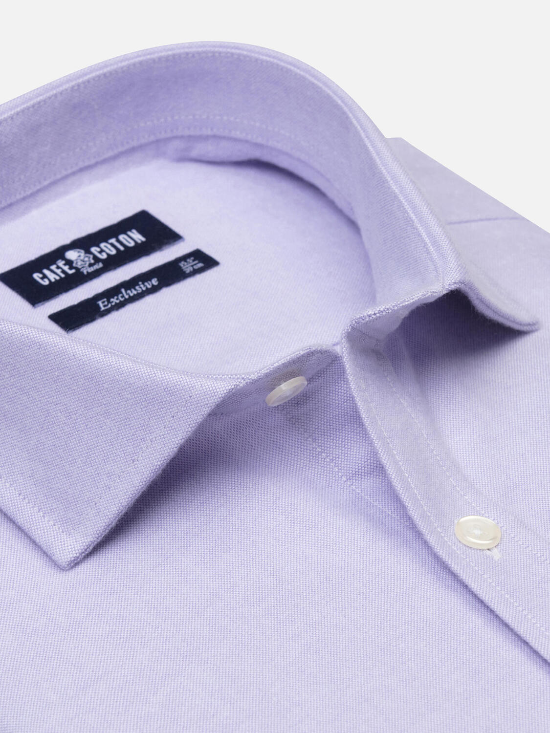 Vils mauve brushed oxford shirt