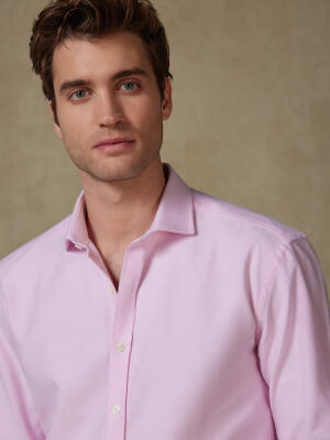Vils pink brushed oxford shirt