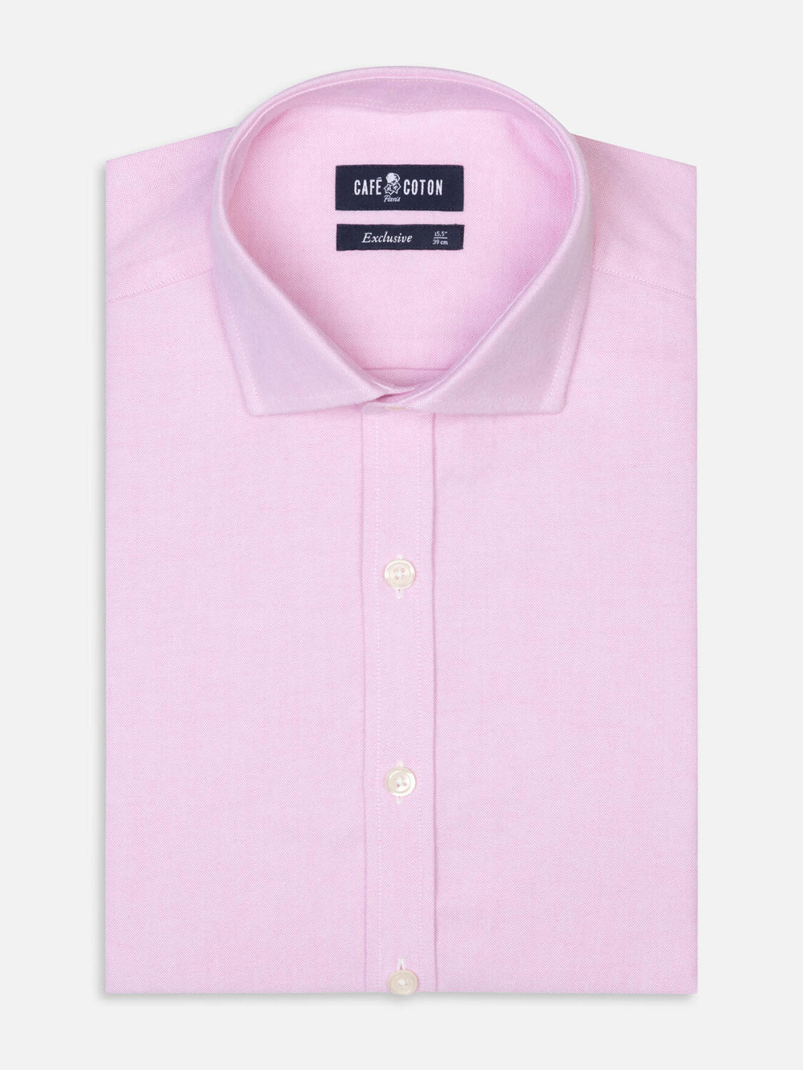 Vils pink brushed oxford shirt