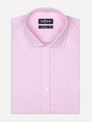Vils pink brushed oxford shirt