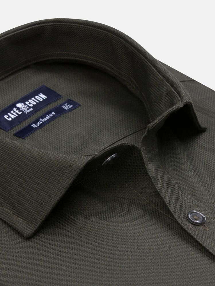 Camicia Weldon in Oxford khaki